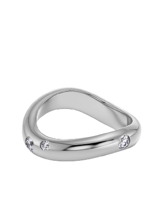 Edblad Selena Ring CZ Steel Smycken & klockor Dam Grå M 17,5 mm