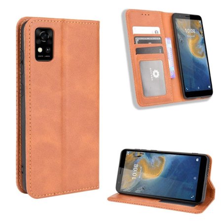 Bofink Vintage ZTE Blade A31 Nahkakotelo - Ruskea