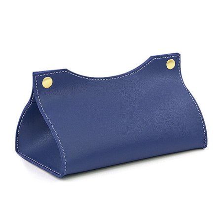 Leather Paper Holder (Blue), Napkin Holder Paper Dispensers, Nordic