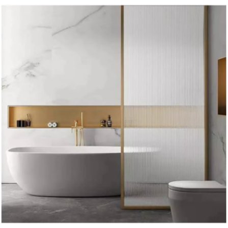 2 stk 45 * 100cm elektrostatisk frostet glassfilm bad