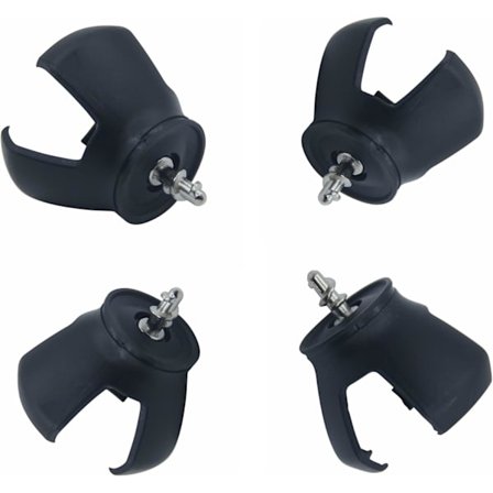 4 stk Golfballplukkere for PutterSucker for Golfskruer Verktøy Golfball Grips Plukkere Opp Sugekopp Ball Grips