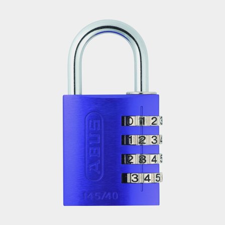 Combination padlock / combination lock ABUS 145/40, Ø6 mm, purple