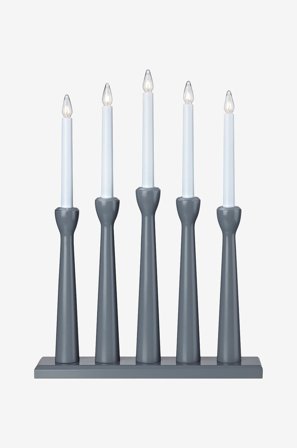 Markslöjd - Lysestake Måseskär - Grå - Adventsstaker - Fra Homeroom