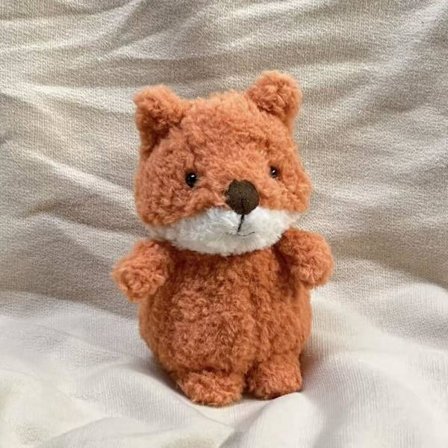 Jellycat Bartholomew kosedyr, myk og komfortabel, en flott gave til barn, Valentinsdagen eller en samleobjekt, Wee fox - 11cm