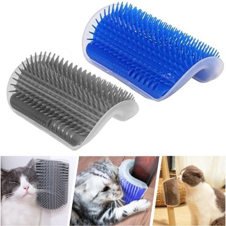 ING 2-pack (Blå + Grå) - Borste för borttagning av katthår - Trimning för borttagning av hundhår