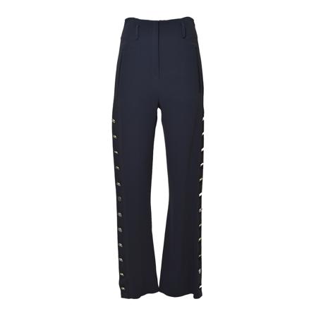 Etro, Wide Trousers Blauw, Dames, Maat:S