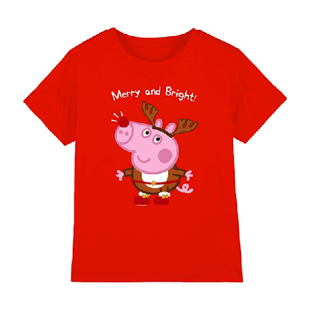 Greta Gris Barn/Barn George Pig Ren T-Shirt 3-4 År