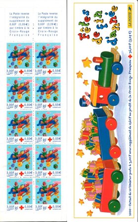 Frankrig 2000 - Røde Kors frimærkehæfte YT 2049 - Postfrisk