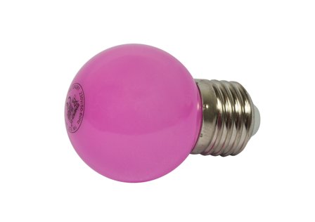 SYNERGY 21 LED Retrofit E27 Tropfenlampe pink G45 1 Watt für Lichterkette