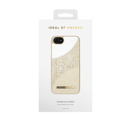 IDeal of Sweden Atelier Case iPhone SE/8/7/6/6S - Cream Gold Snake