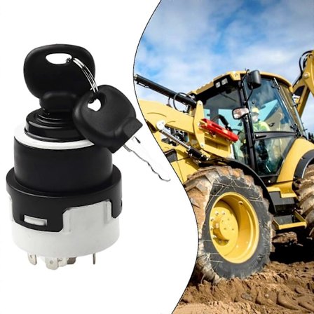 Tændingslås Tændingskontakt 10 Ben 701/80184 85804674 Tilbehør Udskiftning Til JCB Læsser 3CX 4CX