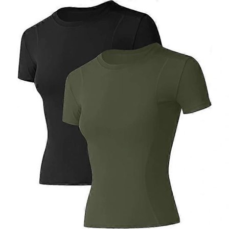 Sömlösa träningsskjortor för kvinnor, kortärmad, andningsbar, stretchig, atletisk sport, gym, fitness t-shirt, tränings-yoga-toppar