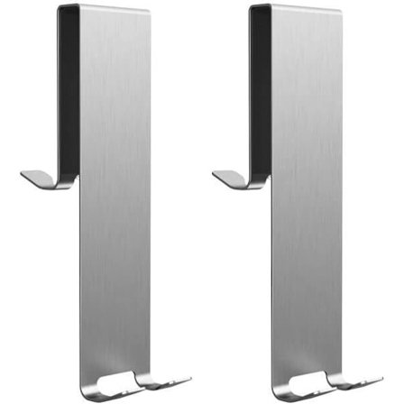 Dobbel krok for dusjvegg, dusjdørkroker i rustfritt stål til