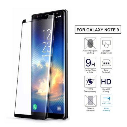 [2-Pack] Galaxy Note 9 -näytönsuojaus Tuotettu lasihiilikuitu