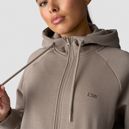 ICANIWILL Everyday Zip Hoodie Wmn, Greige