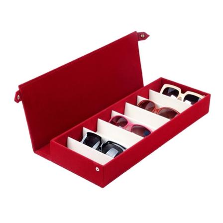 Case Solglasögon Displayställ RÖD Red