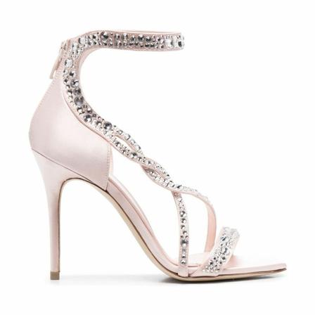Alexander McQueen Sandaler Pink, Dame Sandaler med hæl, Størrelse: 40 EU
