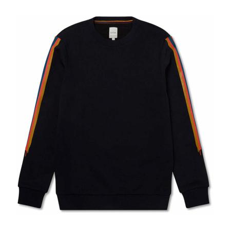 PS By Paul Smith Painted Stripe Print Sweatshirt Sort, Herre Sweatshirts
