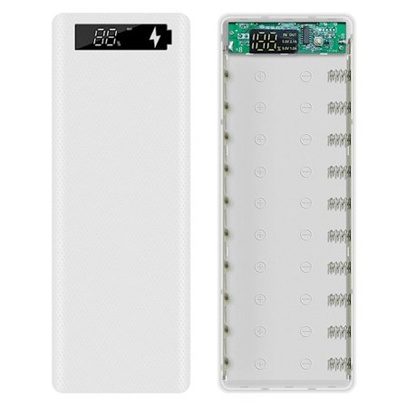 DIY Mobile Power Kit Materiale 10x 18650 genopladelig batteriboks Aftagelig Svejsefri mobiltelefon strømforsyningssæt