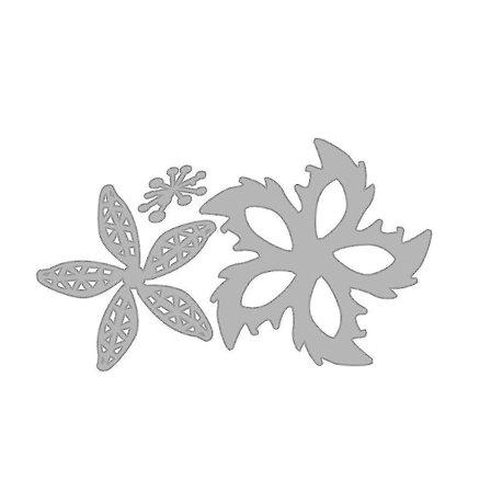 Dekorativa blommor metallskärverktyg stencil scrapbooking DIY album stämpelpapper (hy)