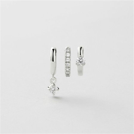 Sparkle Creolen 3-pack