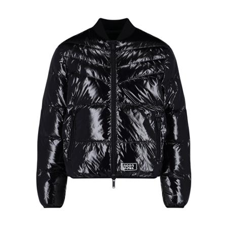 Dsquared2, Down Jackets Zwart, Heren, Maat:M