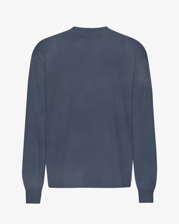 Oversized Organic LS T-Shirt - Neptune Blue - Male - 2XL