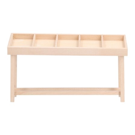 Dukkehus Hylde Display Reoler 1:12 Miniature Træ Stand Hylde til Dukkehus DIY Ornament Frugt og Grøntsagsreol 1