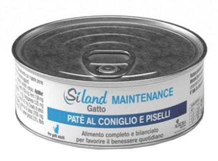 Siland Maintenance Cibo Umido Patè Coniglio/Piselli Gatti Adulti