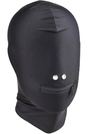 Full Cover Hood With Zipper In The Mouth mask - Blushme.se