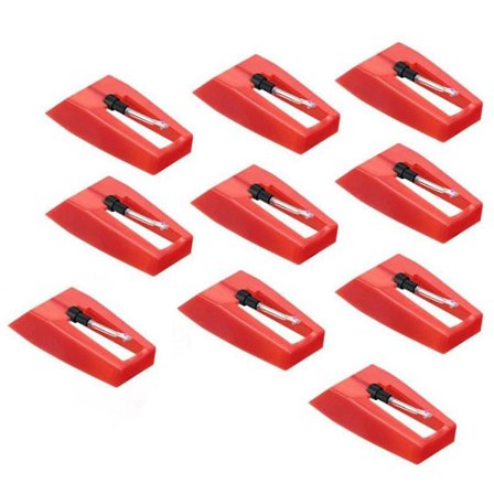 10 stk Vinyl Pladespiller Nål til Pladespiller Nåle Pladespiller Stylus til Disc Cap Pladespiller