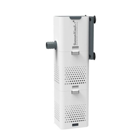 3-i-1 Akvariefilterpumpe Luftpumpe Bølgepumpe Akvarium Nedsænkbar Luft Oxygen Intern Pumpe