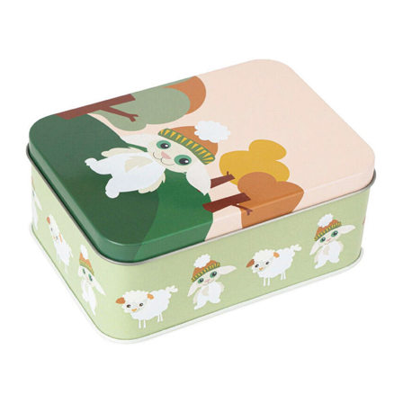 Blafre Matboks i metall, Lys grønn, 1 stk.