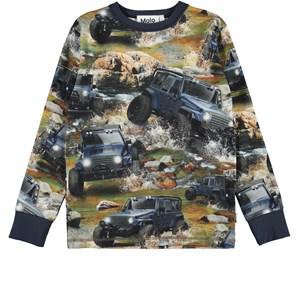 Molo Jeeps Rill GOTS T-Shirt 104 cm - Tops - 104 CM - Blue