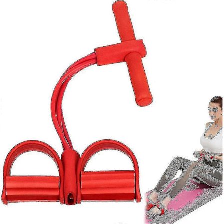 Multifunktionellt spännrep pedal motståndsband kroppsbyggnad expander elastiskt dragrep träningsutrustning ben tränare dragrep pedal kropp