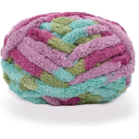 Paksu Neule Chenille-Lankakäsityöpeittoihin, Superpehmeä, Suuri Jumbo-Peittolanka Mixed Rose