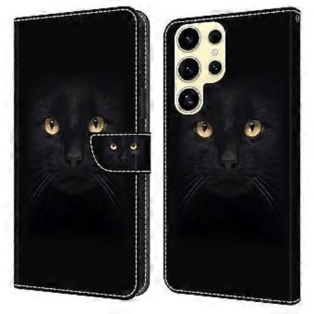 For Samsung Galaxy S25 Ultra Deksel Magnetisk Lås 3D Mønster Lær Lommebok Telefon Deksel (Stil G)