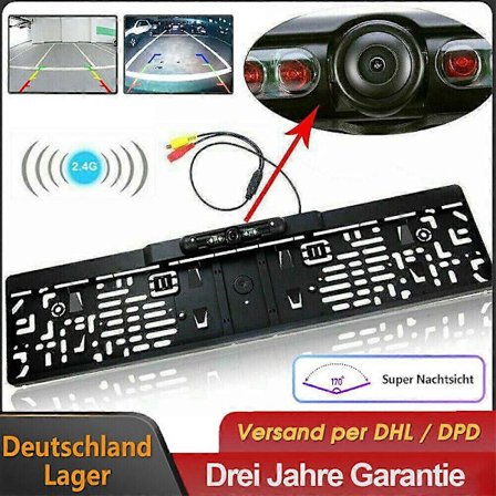 170 IR backkamera registreringsskylthållare parkeringshjälp mörkerseende