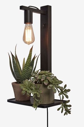 Good&Mojo - Vegglampe Flores - Svart - Vegglamper - Fra Homeroom