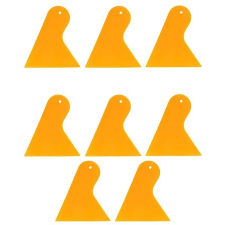 8 st Plast Tjock Skrapa Bil Vinyl Wrap Triangeltoning Skrapa Mobiltelefon Film Dekal Klistermärke Skrapa Bilrengöringsverktyg