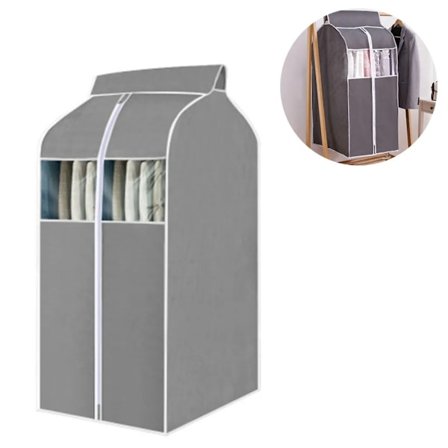 Förvaringsväska för kläder - Hängande ficka - Hängande lock - Grå