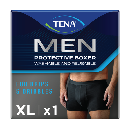 Tena MEN Protective Boxer, X-Large, sort, 1 stk.