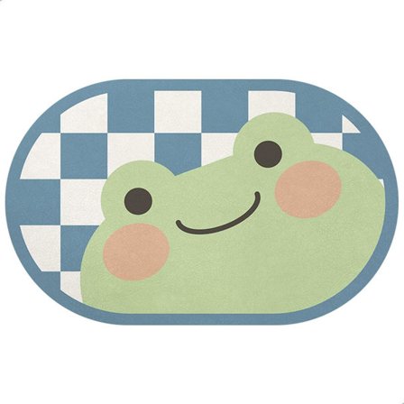 Badrumsmatta 15,7''x23,6'' Superabsorberande Mikrofiber, Groda