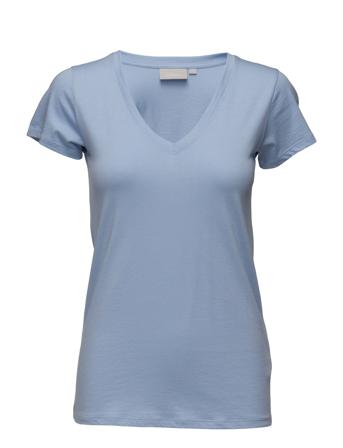 Rena V Tshirt Kntg T-shirt Top Blå InWear
