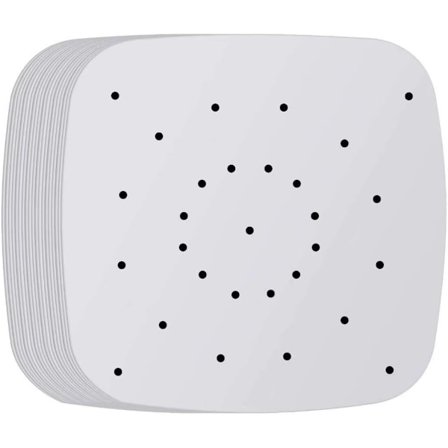 100 st fyrkantigt perforerat bakplåtspapper för Air Fryer 21,5*21,5cm