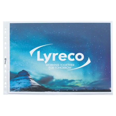 LYRECO Plastficka A3 liggand 0,08 10/fp - Lyreco - Kontorsmaterial - Mappar och plastfickor - Plastfickor - Signal