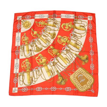 Hermès Vintage Scarves Rød, Dame Vintage Accessories, Størrelse: ONE Size