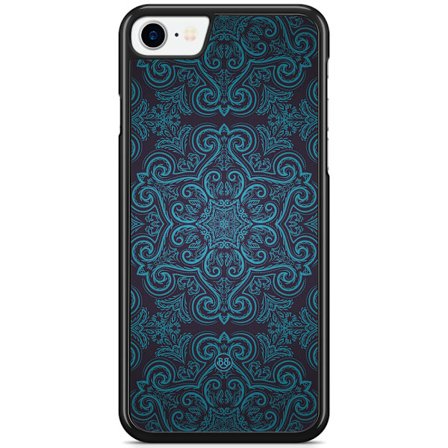 Bjornberry Skal iPhone 8/SE (2020/2022) - Blå Retromönster