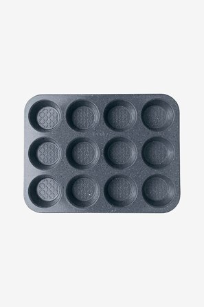 Denby - Cupcakeform Denby Quantanium Finish 12 kop - Grå - Røreskåle & dejfade - Fra Homeroom