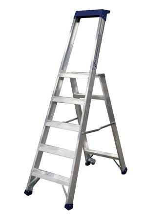 Skeppshultstegen 3350-04 Trappstege med hjul 4 steg, 920 mm, Stegar & ställningar